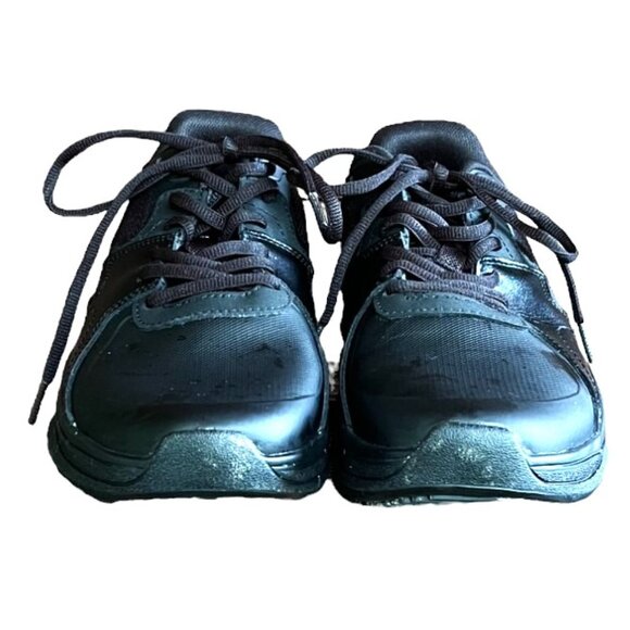 Men's Shoes for Crews Black Slip & Oil Resistant Sneakers, Size USA 9 - Picture 2 of 10